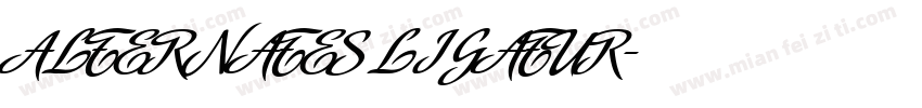 ALTERNATES LIGATUR字体转换
